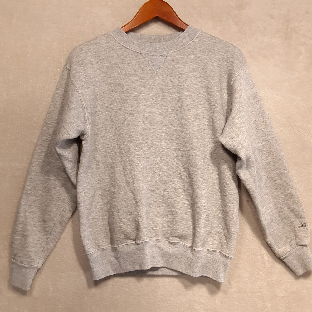 Bike Brand Mens Pullover Sweater Sz.M/Gray Heather/Crew/Acrylic Cotton/Vintage